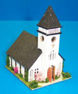 Dollhouse Miniature Country Church