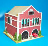 Dollhouse Miniature Old-time Firehouse