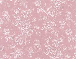 Dollhouse Miniature Wallpaper Tiffany Reverse, Rose