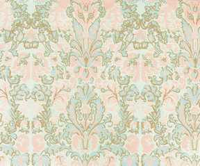 Dollhouse Miniature Wallpaper, Bonjour, Seafoam