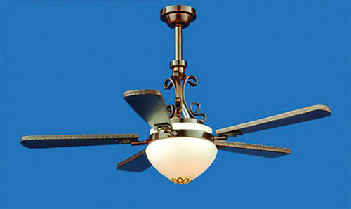 Ceiling Fan with Lamp, 12 Volt