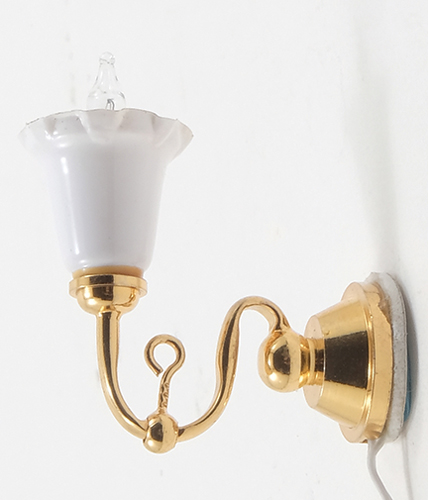 Dollhouse Miniature Wall Sconce, 1-Tulip