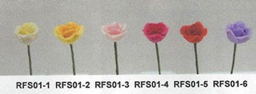 Dollhouse Miniature Sm.Rose Stems--Rose