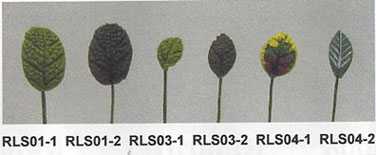 Dollhouse Miniature S/12 Rose Leaf Stems