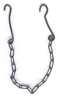 Dollhouse Miniature Chain and Hooks