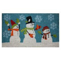 Dollhouse Miniature Mat, Snowman