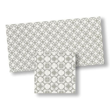 Dollhouse Miniature Mosaic Floor Tiles, 4pc