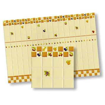 Dollhouse Miniature Tile, Mediterranean, 4Pk