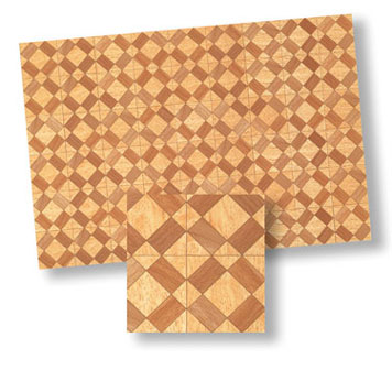 Dollhouse Miniature Parquet, 4Pk